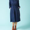 Women Grobund Dresses | The Rigmor Dress-Dark Blue