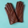 Women MJM Gloves | Angelina Lambskin Gloves-Brown