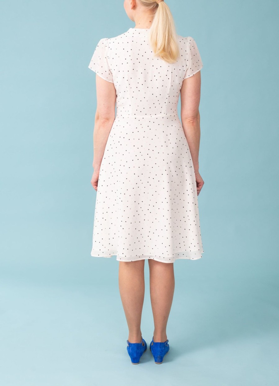 Women Gaala Paris Dresses | Eloise Shirt Dress-White/Dot