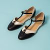 Women Charlie Stone shoes Flat Shoes | Parisienne-Two-Tone Leather