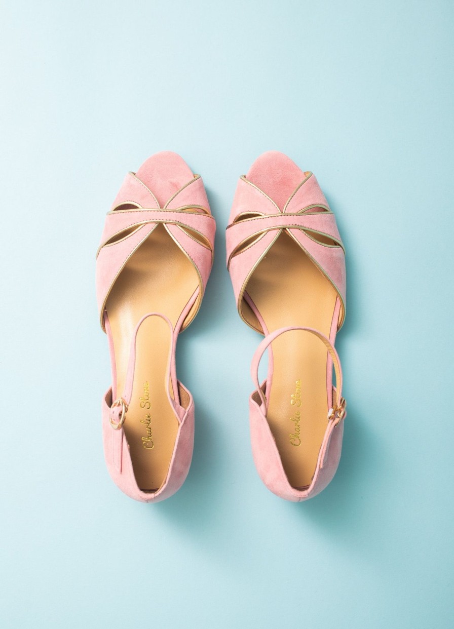 Women Charlie Stone shoes Flat Shoes | Athina Sandals-Blush