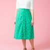 Women Mademoiselle Yéyé Skirts | See You! Skirt-Green/White