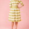 Women Palava Dresses | Cynthia Shirt Dress-Horses-Curry Yellow