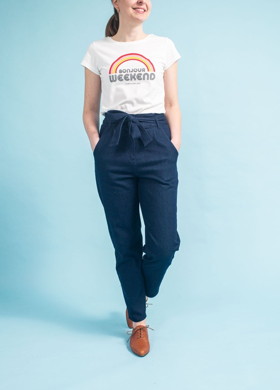 Women Very Cherry Trousers | Vera Pants Dark Denim