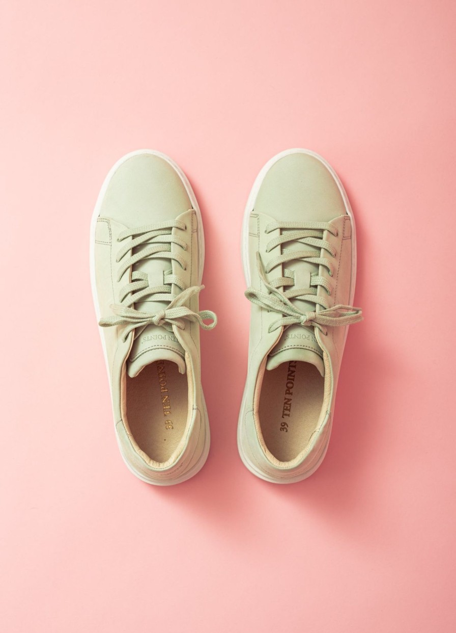 Women Ten Points Flat Shoes | Isolde Sneakers-Mint