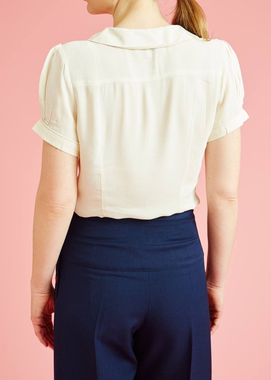 Women The Seamstress of Bloomsbury Tops | Jive Blouse-Cream