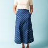 Women Mademoiselle Yéyé Skirts | Gentle Melody Maxi Skirt-Blue/White