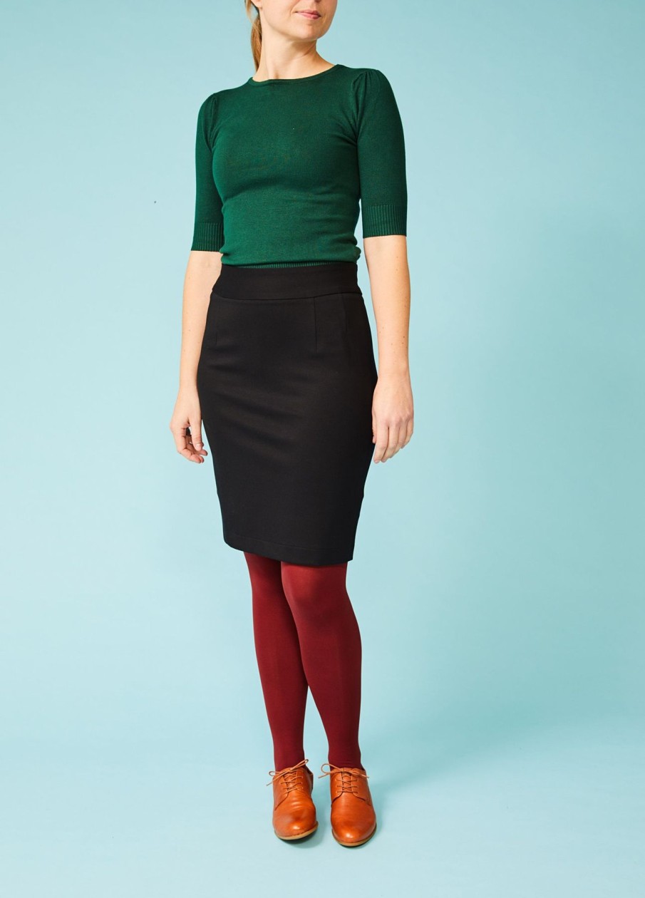 Women Very Cherry Skirts | Classic Pencil Skirt-Short Model