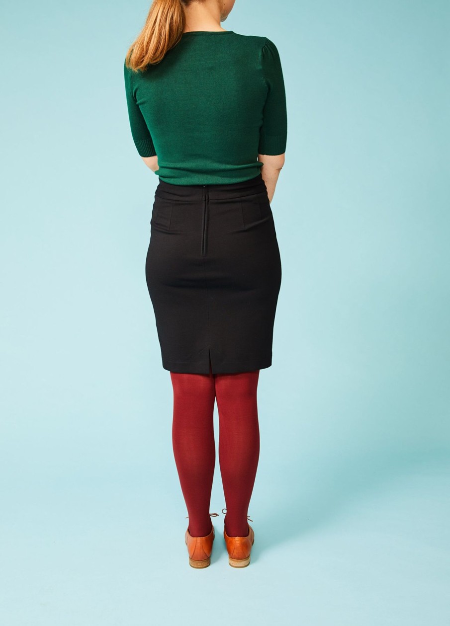 Women Very Cherry Skirts | Classic Pencil Skirt-Short Model