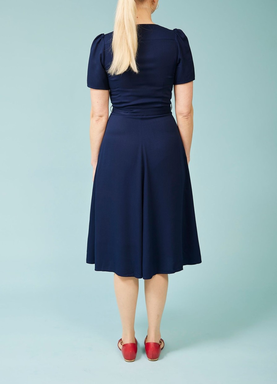 Women Very Cherry Dresses | Magnolia Dress-Dark Blue