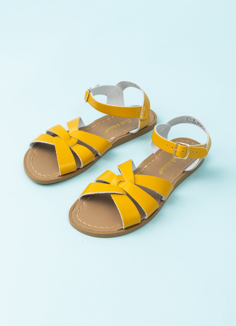 Women Saltwater Sandals Flat Shoes | Salt Water Originals-Curry Yellow