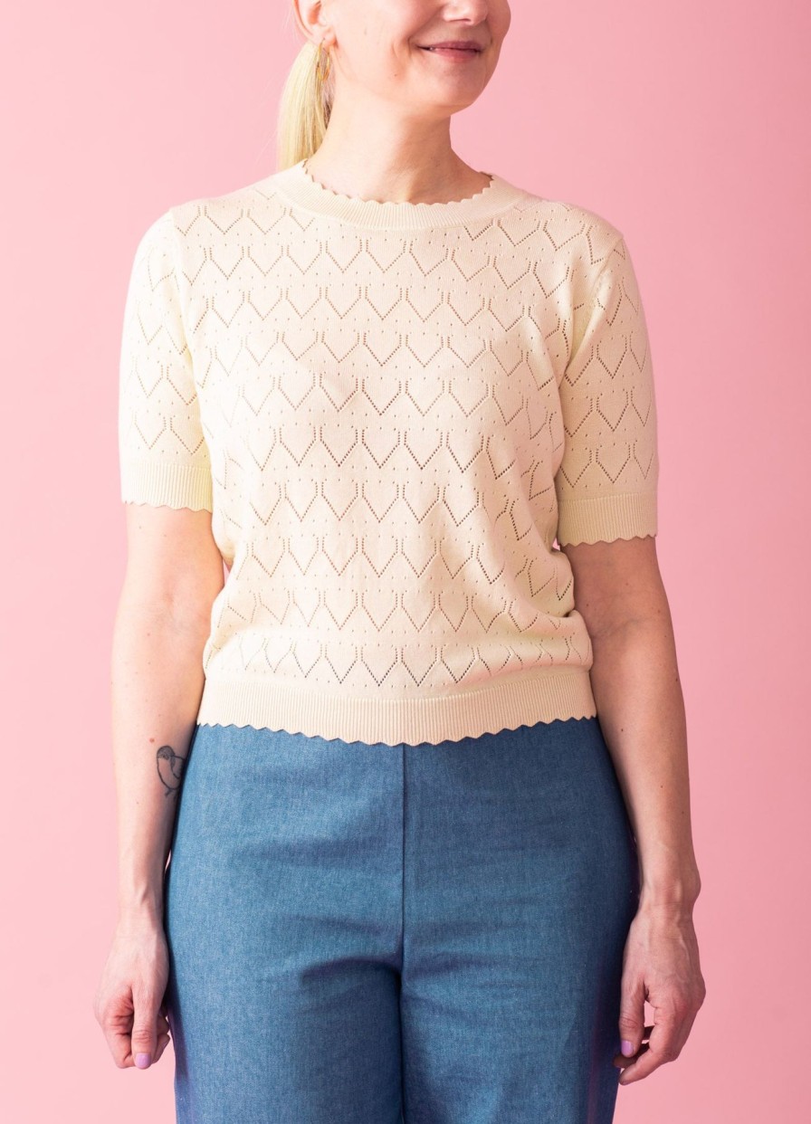 Women Banned Apparel Tops | Sweet Gardina Jumper-Cream White