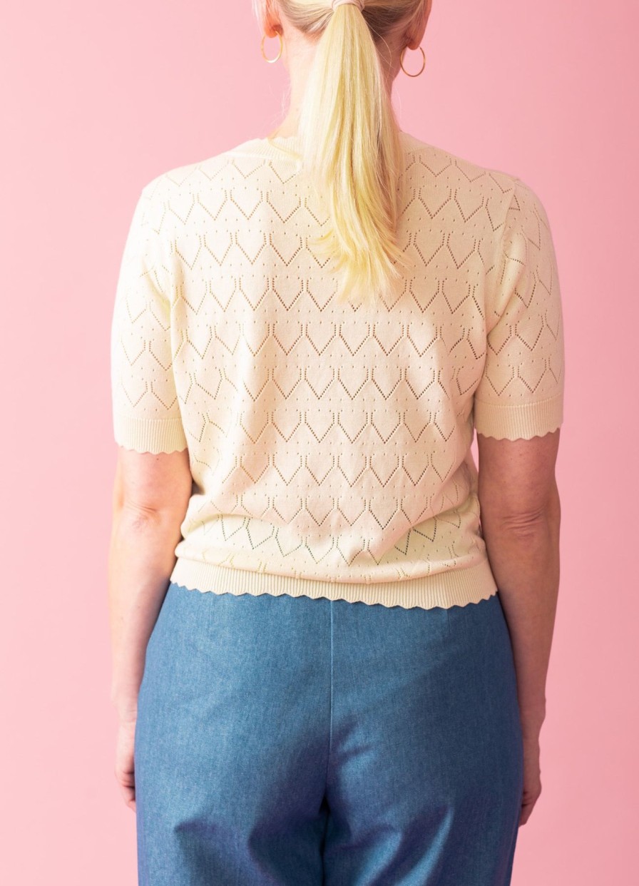 Women Banned Apparel Tops | Sweet Gardina Jumper-Cream White