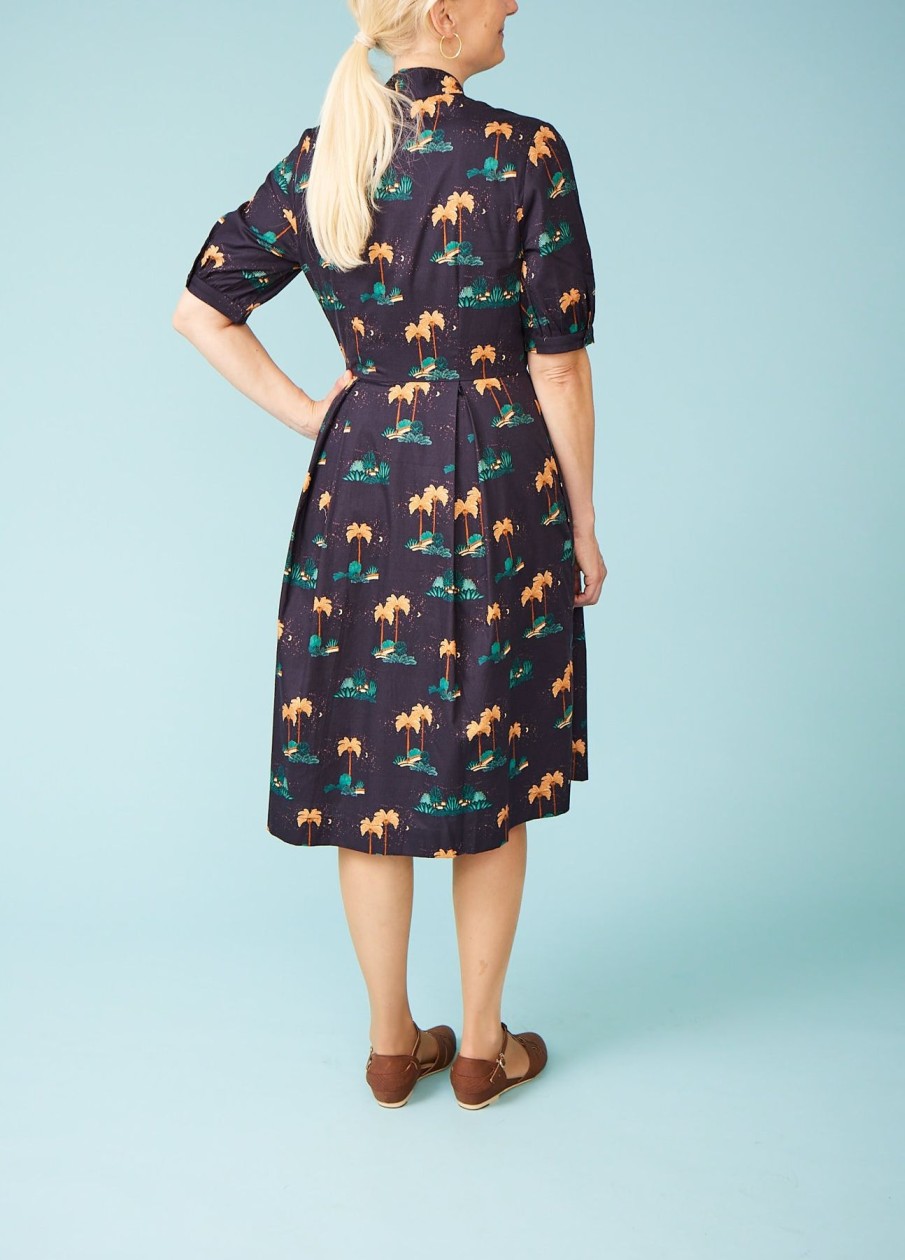 Women Emily and Fin Dresses | Stella Desert Dreams Shirt Dress-Navy