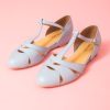 Women Charlie Stone shoes Flat Shoes | Sardinia Hydrangea-Light Blue Leather