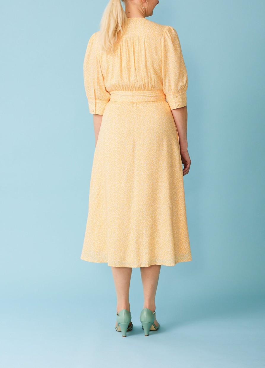 Women Emily and Fin Dresses | Marianna Darjeeling Ditzy Dress-Yellow/White