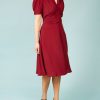 Women The Seamstress of Bloomsbury Dresses | Ruby Dress-Bordeaux