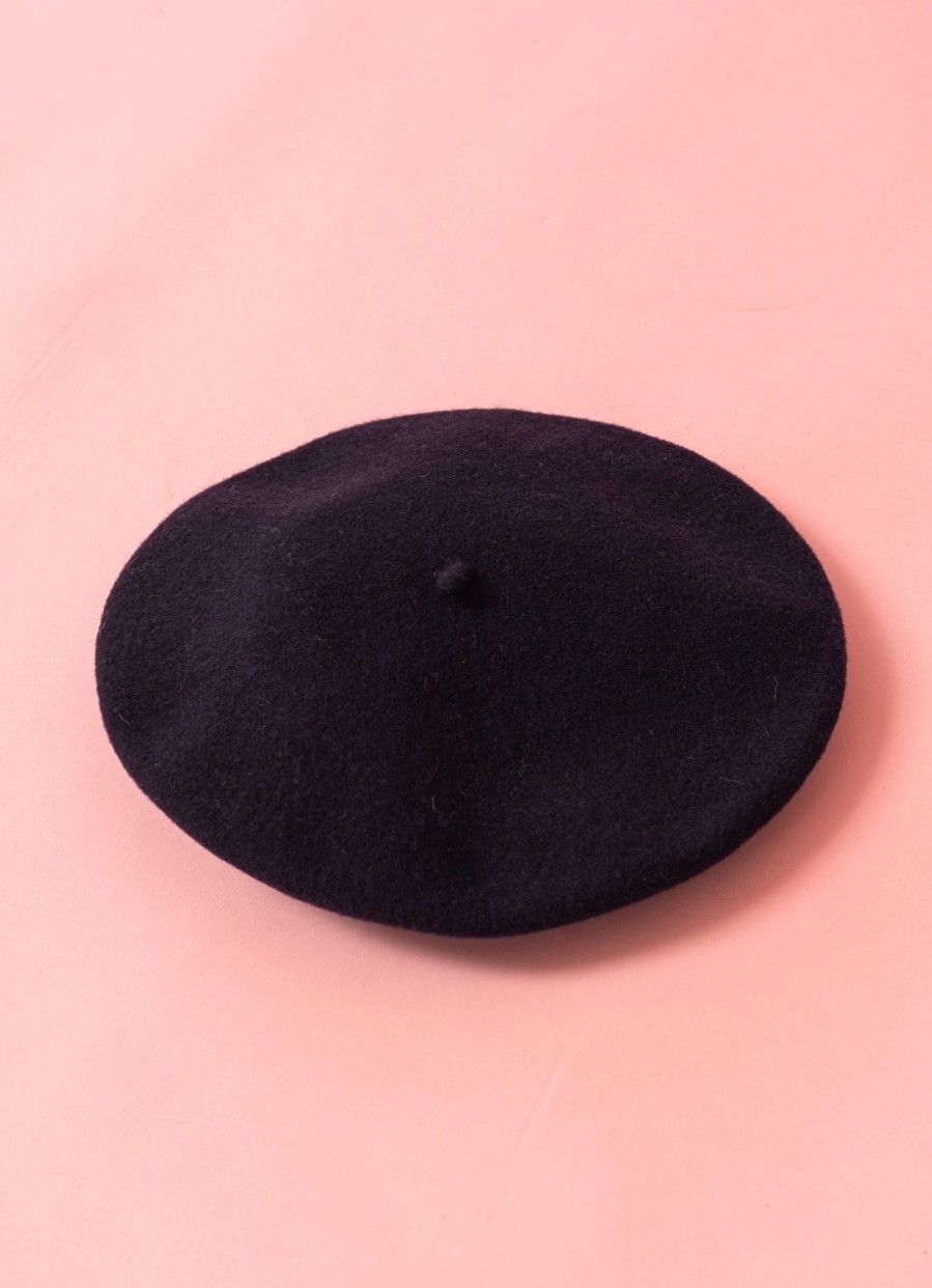 Women Barascon Caps And Hats | Wool And Cashmere Beret-Dark Blue