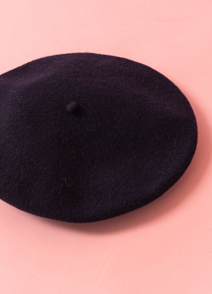 Women Barascon Caps And Hats | Wool And Cashmere Beret-Dark Blue